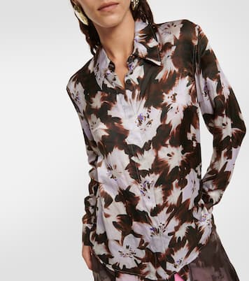 Hemd aus Seidensatin | Dries Van Noten