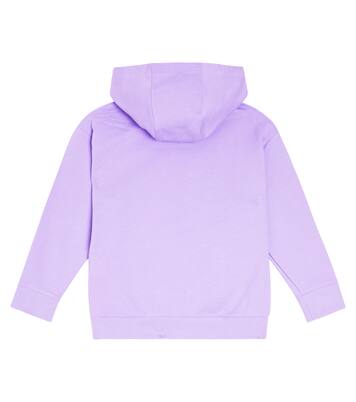 Logo cotton jersey hoodie | Versace Kids