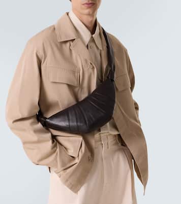 Croissant Small leather shoulder bag | Lemaire