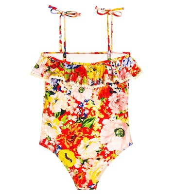 Alight ruffled floral swimsuit | Zimmermann Kids