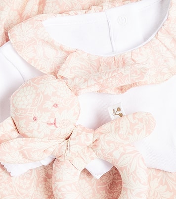 Baby cotton top, bloomers and rattle set  | Bonpoint