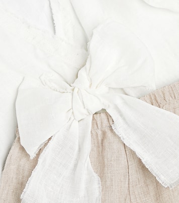 Baby - Top e culottes in lino | Il Gufo