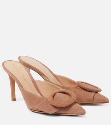 Mules aus Veloursleder | Gianvito Rossi