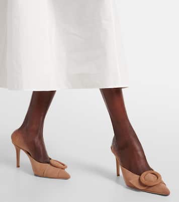 Mules aus Veloursleder | Gianvito Rossi