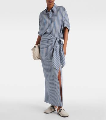 Wickelrock aus Baumwolle und Seide | Brunello Cucinelli