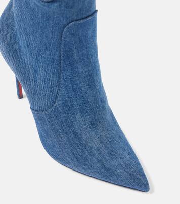 Kate Botta Alta 100 denim over-the-knee boots | Christian Louboutin