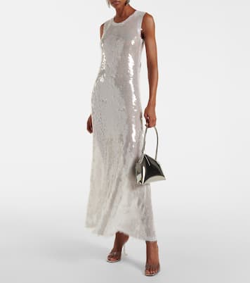 Abito lungo con paillettes | Norma Kamali