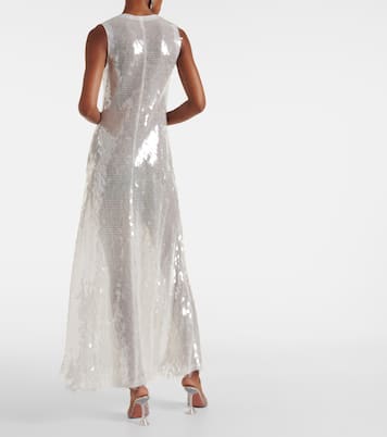 Abito lungo con paillettes | Norma Kamali