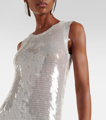 Abito lungo con paillettes | Norma Kamali