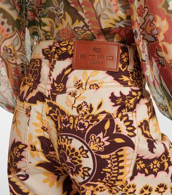 Floral high-rise wide-leg jeans | Etro