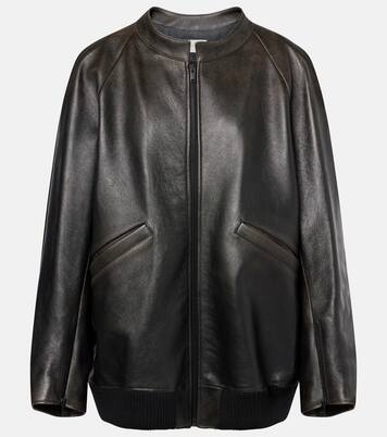 Kengia leather bomber jacket | The Row