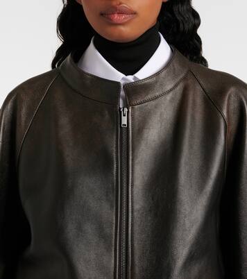 Kengia leather bomber jacket | The Row