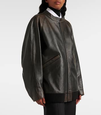 Kengia leather bomber jacket | The Row