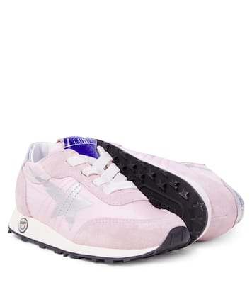 Marathon suede-trimmed sneakers | Golden Goose Kids
