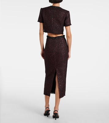 Maxirock aus Tweed | Self-Portrait