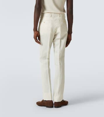 Dyllan pinstripe wool and silk suit pants | Tom Ford