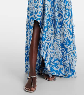 Robe longue Mabelle imprimée | Poupette St Barth