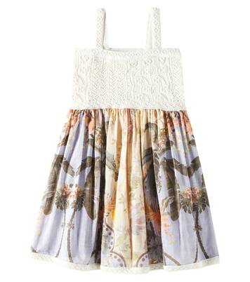 Robe Wylie en coton imprimé | Zimmermann Kids