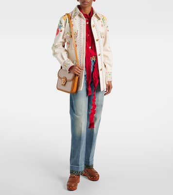 VLogo fringed leather clogs | Valentino Garavani