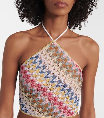 Zig Zag lamé top | Missoni