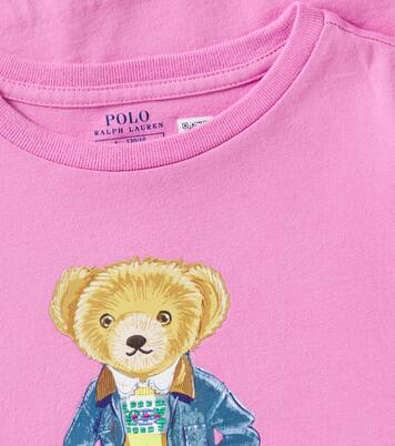 Polo Bear ruffled cotton jersey dress | Polo Ralph Lauren Kids