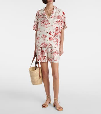 Bedrucktes Hemd Pragua aus Seiden-Twill | Asceno