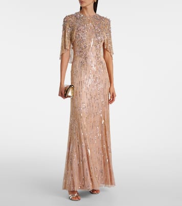 Robe longue Astra à sequins | Jenny Packham