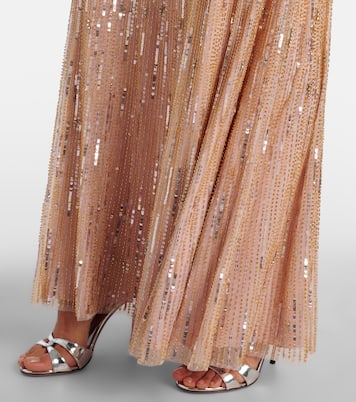Robe longue Astra à sequins | Jenny Packham