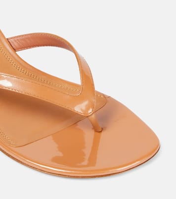 Juliette 45 patent leather thong sandals | Amina Muaddi