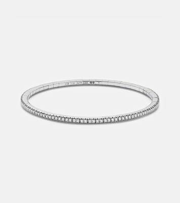 Stretchy 18kt white gold bracelet with diamonds | Bucherer Fine Jewellery