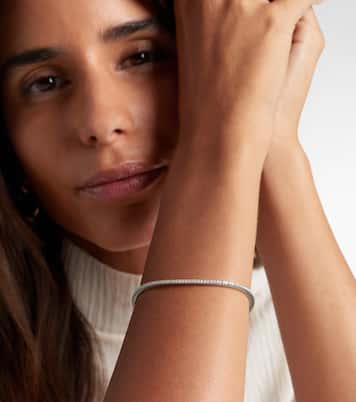 Stretchy 18kt white gold bracelet with diamonds | Bucherer Fine Jewellery