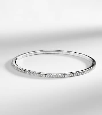 Stretchy 18kt white gold bracelet with diamonds | Bucherer Fine Jewellery
