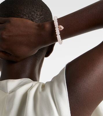 Pulsera de oro de 14 ct con ópalo y diamante | Sydney Evan