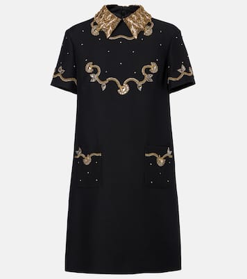 Crepe Couture embellished minidress | Valentino