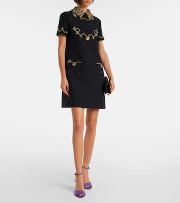 Crepe Couture embellished minidress | Valentino