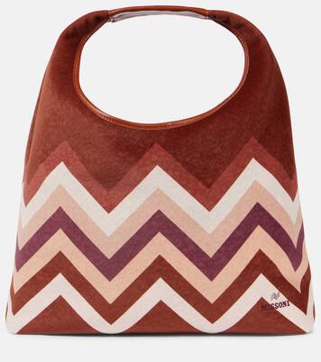 Zigzag Large leather tote bag | Missoni