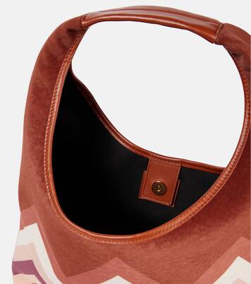Zigzag Large leather tote bag | Missoni