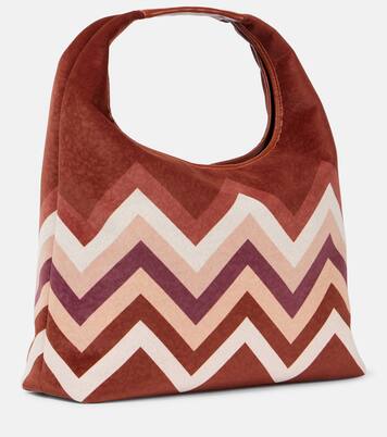 Zigzag Large leather tote bag | Missoni