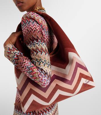 Zigzag Large leather tote bag | Missoni
