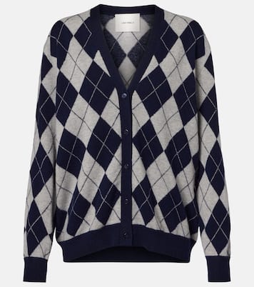 Raelyn argyle cashmere cardigan | Lisa Yang