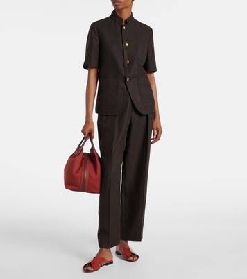 Pantoletten Vera aus Leder | Loro Piana