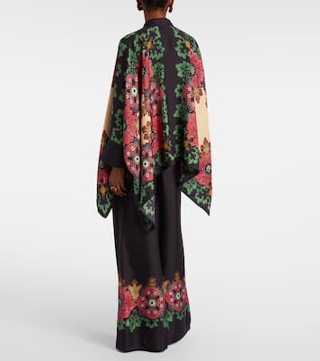 Foulard printed silk twill shirt | La DoubleJ