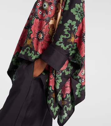 Foulard printed silk twill shirt | La DoubleJ