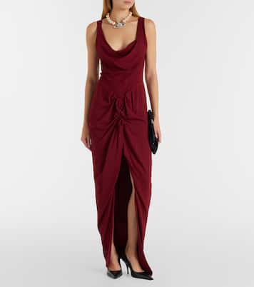 Panther draped crêpe gown | Vivienne Westwood