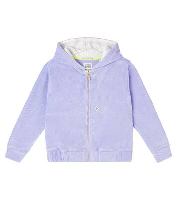 Cotton-blend corduroy zip-up hoodie | Scotch & Soda Kids