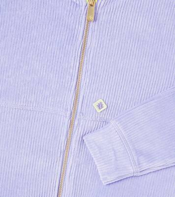 Cotton-blend corduroy zip-up hoodie | Scotch & Soda Kids