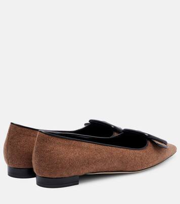 Maysale buckled ballet flats | Manolo Blahnik