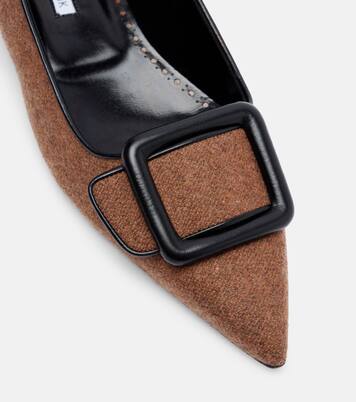 Maysale buckled ballet flats | Manolo Blahnik