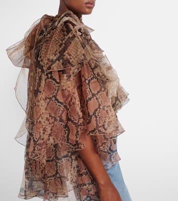 Memento ruffled silk blouse | Zimmermann