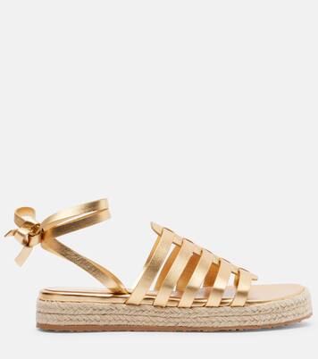 Leather espadrille sandals | Gianvito Rossi